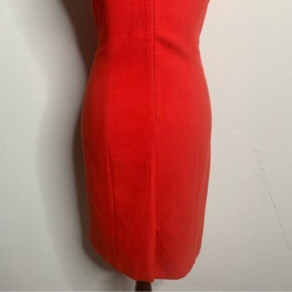 J. McLaughlin Orange Sleeveless Vintage Button Sheath Dress - Picture 11 of 14